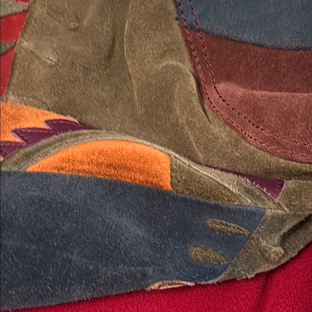 Lucky Brand Suede Colorful Floral Women's Bag - Picture 4 of 9